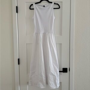 H&M White Midi Dress